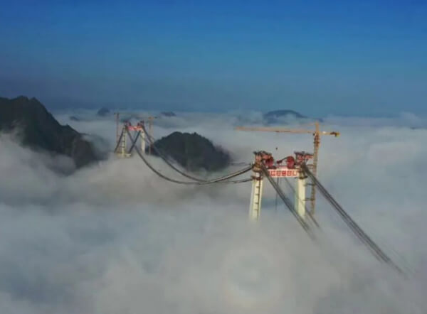 陽寶山特大橋纜索式起重機集中控制及安全監控管理系統順利驗收