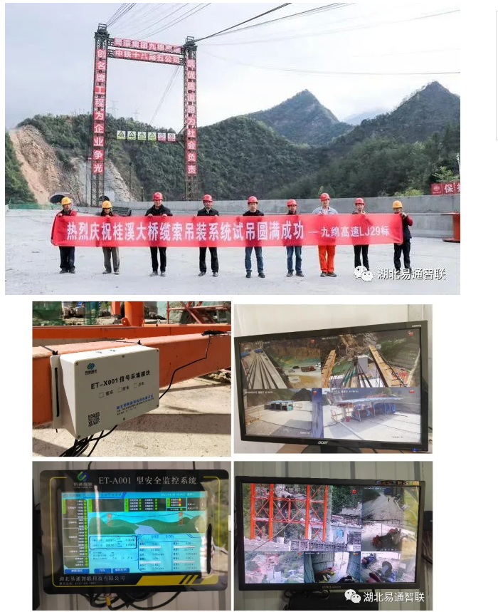 易通智聯(lián)助力九綿高速—溝家灣大橋、桂溪大橋等纜索吊安全監(jiān)控管理系統(tǒng)項(xiàng)目