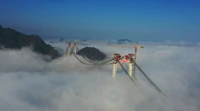 陽寶山特大橋纜索式起重機集中控制及安全監(jiān)控管理系統順利驗收