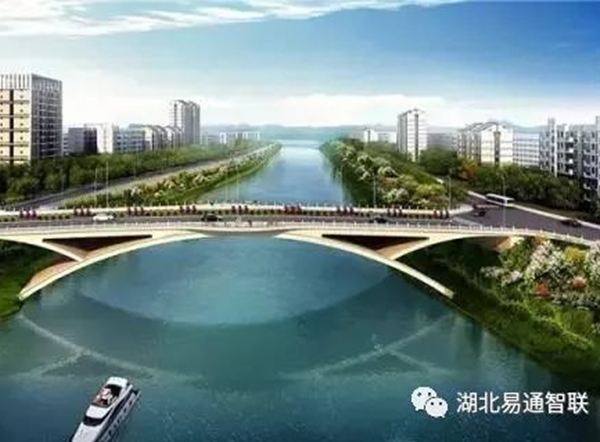 湖北易通助力廣西建工龍江六橋—精準吊裝，首肋合攏